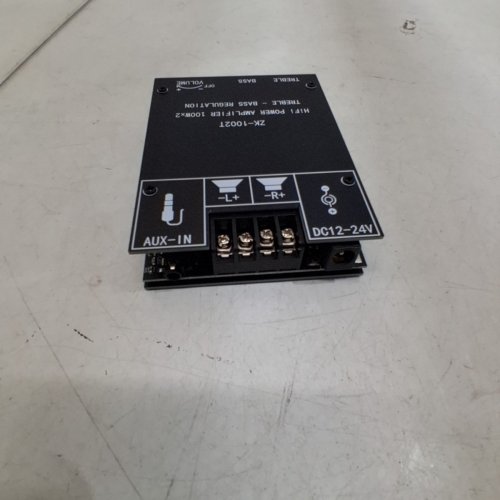 HIFI POWER AMPLIFIER - 100W X2, 12-24 V - BLACK (MODEL: ZK-1002T) image 3