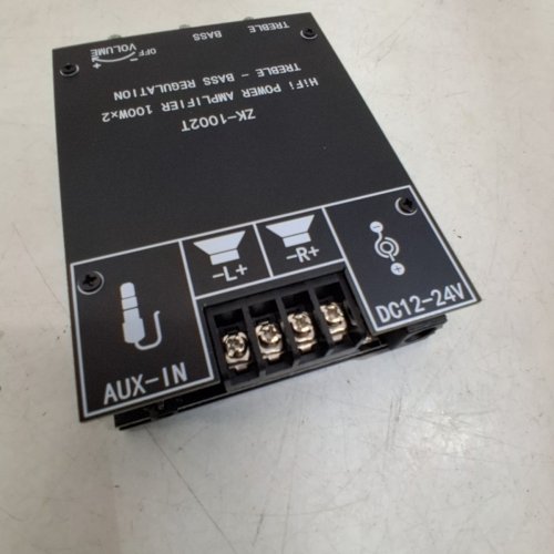 HIFI POWER AMPLIFIER - 100W X2, 12-24 V - BLACK (MODEL: ZK-1002T) image 4