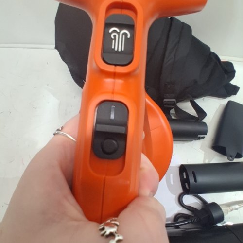 BLACK AND DECKER CORDED BACK PACK LEAF BLOWER, VACUUM & MULCHER, 250MPH, 400CFM - BLACK/ORANGE (MODEL : BEBL7000) image 2