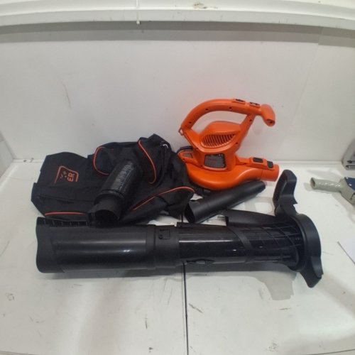 BLACK AND DECKER CORDED BACK PACK LEAF BLOWER, VACUUM & MULCHER, 250MPH, 400CFM - BLACK/ORANGE (MODEL : BEBL7000) image 3