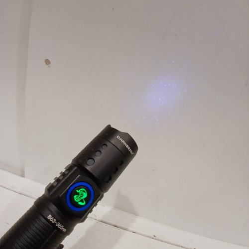 DARKBEAM 365NM UV FLASHLIGHT KIT WITH GLASSES - BLACK (MODEL: B63) image 2