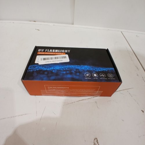 DARKBEAM 365NM UV FLASHLIGHT KIT WITH GLASSES - BLACK (MODEL: B63) image 5