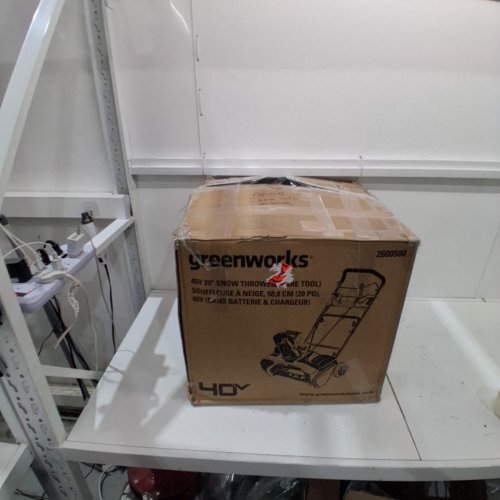 GREENWORKS 20" BRUSHLESS SNOW THROWER - *BATTERY AND CHARGER NOT INCLUDED* - 40V - GREEN (MODEL: 2600500) image 8
