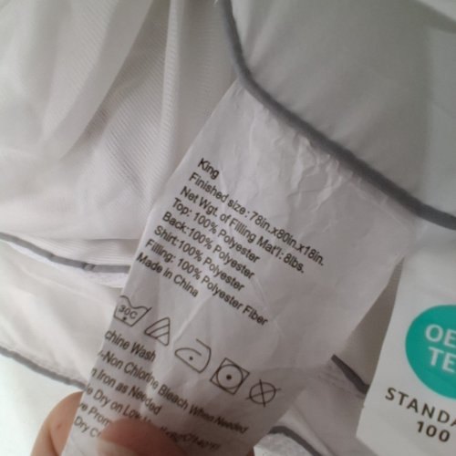 SOFT FLUFFY MATTRESS TOPPER - KING - WHITE image 3