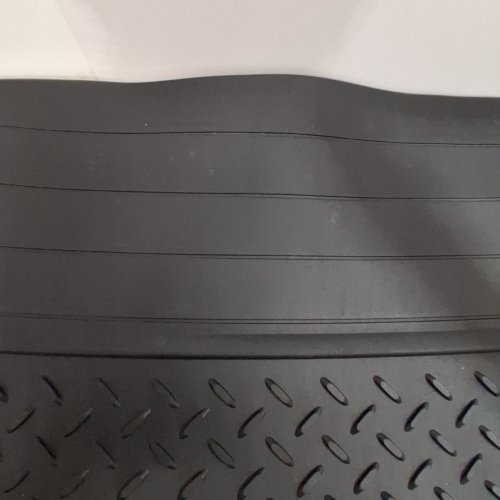 MOTORTREND TRIMMABLE FLOOR RUBBER TORTOISE TRUNK MAT LINER - UNIVERSAL FIT - BLACK image 3