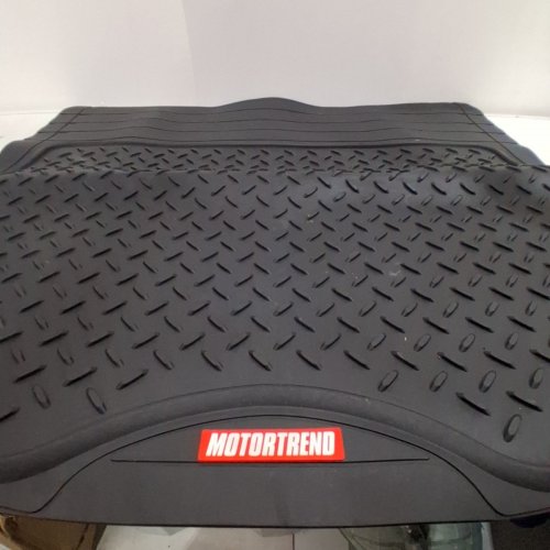 MOTORTREND TRIMMABLE FLOOR RUBBER TORTOISE TRUNK MAT LINER - UNIVERSAL FIT - BLACK image 4