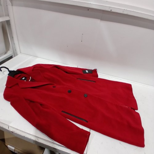 WOMEN'S DKNY WALKER WOOL COAT - EXTRA SMALL - RED (STYLE: DL2MW491BLK) image 2