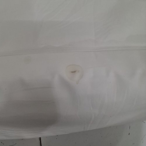 headboard wedge pillow - queen  - WHITE image 4