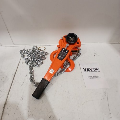 VEVOR MANUAL LEVER CHAIN HOIST - 1.5TON MAX - 10FT - ORANGE/BLACK - (MODEL:HSH-1.5T-3M) image 3
