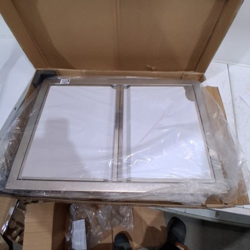 OUTDOOR STAINLESS STEEL VERTICAL BBQ CABINET DOOR - 16" X 26" - STEEL - (MODEL: BH-007) image 2