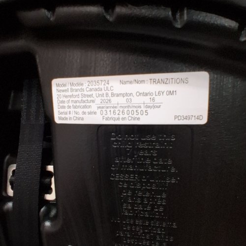 GRACO TRANZITIONS 3-IN-1 HARNESS/HIGHBACK/BACKLESS BOOSTER CAR SEAT - 100LBS MAX/CAP - PROOF/BLACK (MODEL: 2035724) image 2