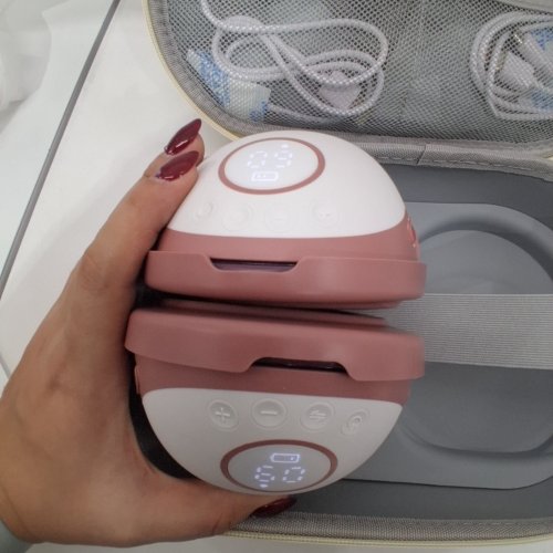 MOMCOZY MOBILE STYLE M6 HANDS-FREE SLIM DOUBLE BREAST PUMPS - GREY/WHITE (MODEL: BP311) image 2