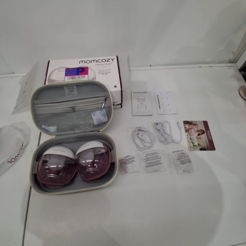 MOMCOZY MOBILE STYLE M6 HANDS-FREE SLIM DOUBLE BREAST PUMPS - GREY/WHITE (MODEL: BP311) image 4