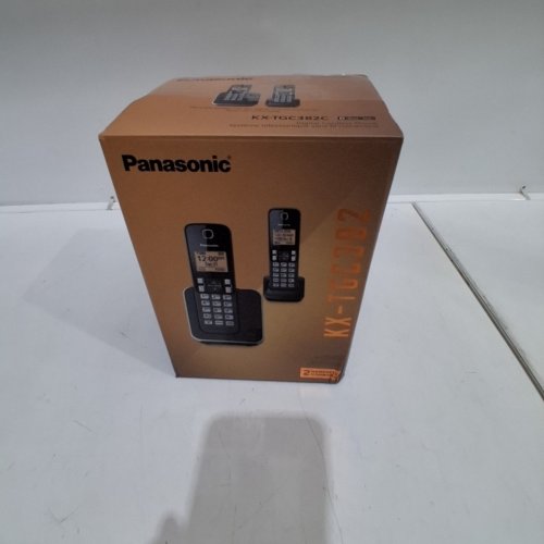 4PC PANASONIC DIGITAL CORDLESS PHONE SYSTEM SET - BLACK (MODEL: KX-TGC382C) image 5