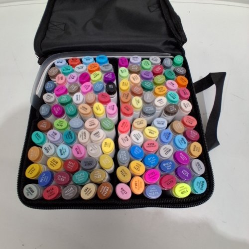 120PK OHUHU DOUBLE TIPPED ALCOHOL BASED ART MARKERS - ASSORTED COLOURS image 2