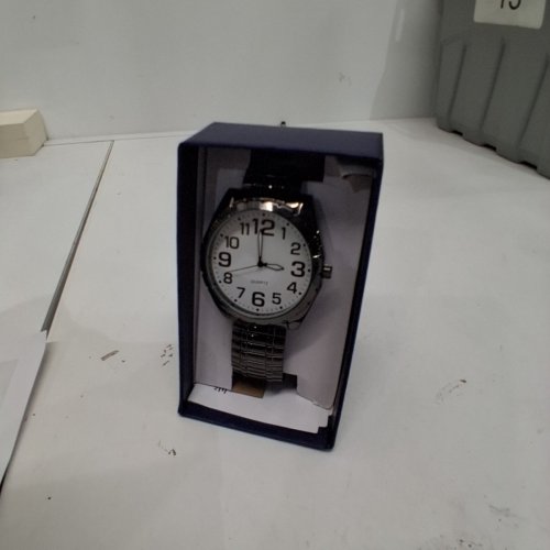 MENS ACCUTIME ANALOG QUARTZ WATCH -45 MM- BLACK/GUN METAL (MODEL: WCCME20) image 5