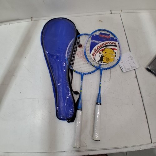 2PC REGAIL CARTOON BADMINTON RACQUET SET - SKY BLUE/DAY DOG image 3