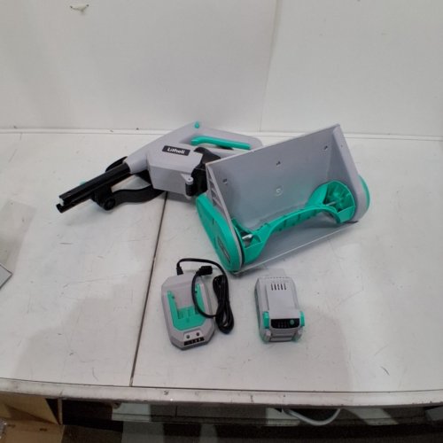 LITHELI 20V CORDLESS SNOW SHOVEL, CLEARS 12" WIDE UP TO 8.8LBS - GREEN/WHITE (MODEL: D10101150/E1SS37013) image 3