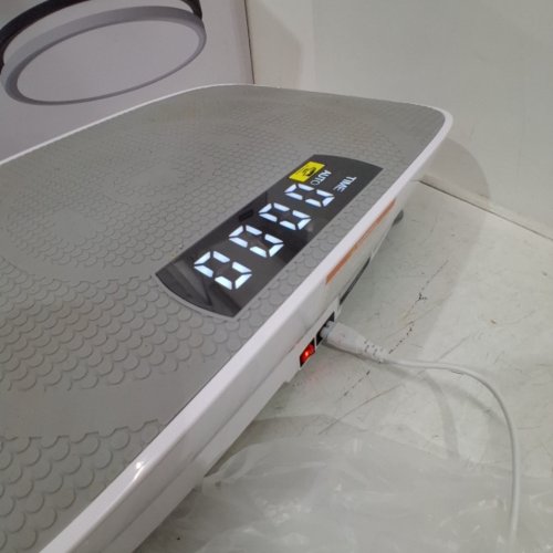 MERACH VIBRATION PLATE EXERCISE MACHINE - 300LB MAX - GREY/WHITE (MODEL: ‎MR-2398) image 2