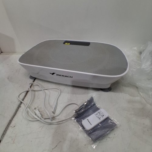 MERACH VIBRATION PLATE EXERCISE MACHINE - 300LB MAX - GREY/WHITE (MODEL: ‎MR-2398) image 3