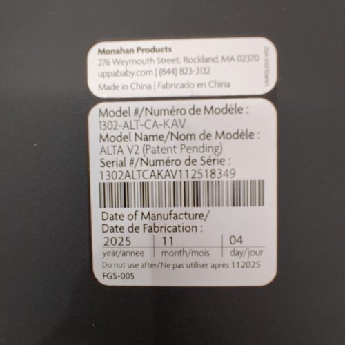 UPPABABY ALTA V2 HIGH BACK CAR BOOSTER SEAT - 100LB CAP - KAVNEER (ALMOND MELANGE) - (MODEL: 1302-ALT-CA-KAV) image 2