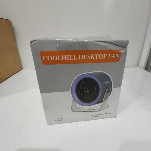 COOLHILL DIGITAL DISPLAY DESKTOP FAN - DARK GRAY (MODEL: ZH27) image 5