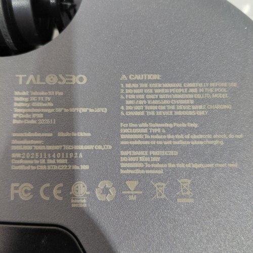 TALOSBO S1 PRO CORDLESS ROBOTIC POOL CLEANER - 1076 SQ. FT - BLACK image 3