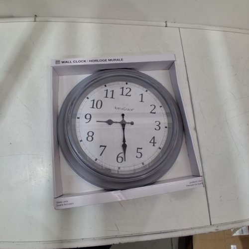 KIERA GRACE WALL ASTER CLOCK-10"-SILVER-(HO87364-4) image 3