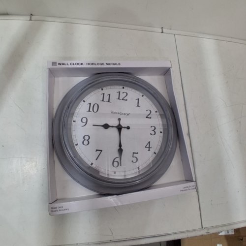 KIERA GRACE WALL ASTER CLOCK-10"-SILVER-(HO87364-4) image 4