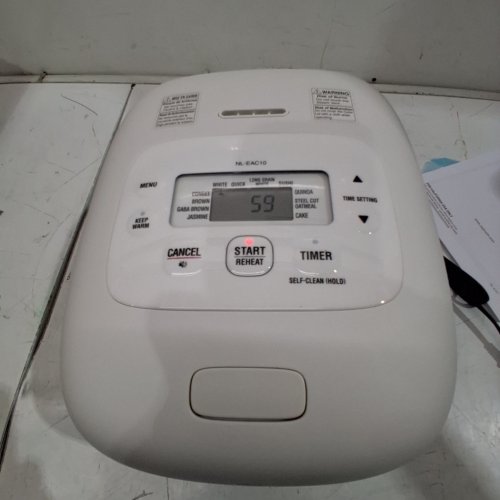 ZOJIRUSHI MICOM 10-CUP (UNCOOKED) RICE COOKER & WARMER - COOL WHITE - (NS-WAC10) image 2