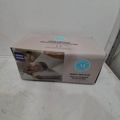 MARTHA STEWART MEMORY FOAM COOLING PILLOW - QUEEN (18" X 28") (MODEL: 1392500) image 3
