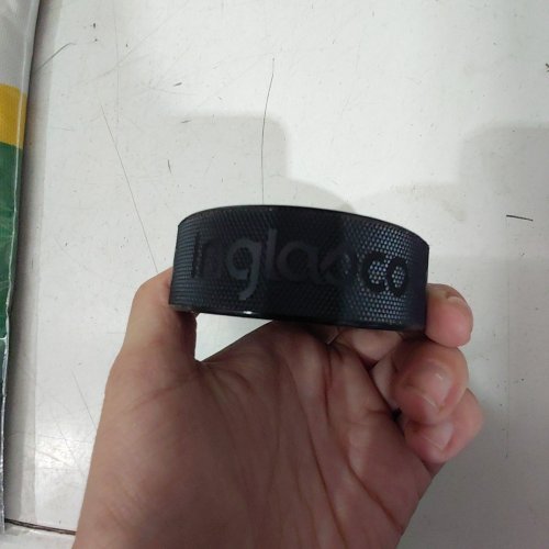 NHL OFFICIAL VEGAS GOLDEN KNIGHTS VS WINNIPEG JETS APRIL 13 2026 WARM-UP PUCK - BLACK image 4