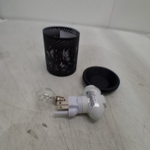 ELECTRIC WAX BURNER WITH NIGHT LIGHT PLUG-IN - 4" - BLACK image 5