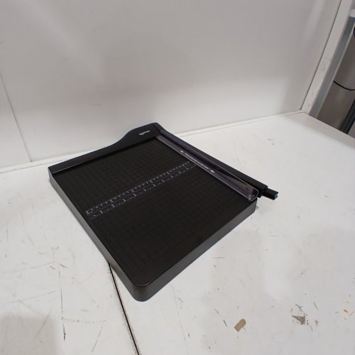 AMAZON BASICS PAPER TRIMMER/CUTTER - 12" BLADE - 10 SHEET CAPACITY - BLACK (MODEL:DHG-C-001) image 2