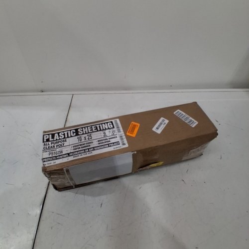 EXTRA HEAVY DUTY PLASTIC SHEETING - 10FT X 25FT - CLEAR (model:ps10256) image 3