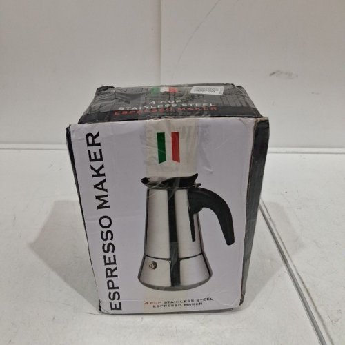 STOVETOP ESPRESSO MAKER - 4 CUP - STAINLESS STEEL image 5