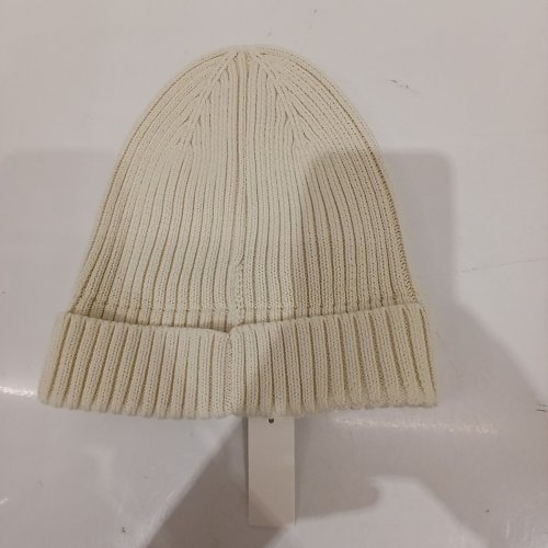 MEN'S ARKET CASHMERE BLEND BEANIE - ONE SIZE - CREAM image 3