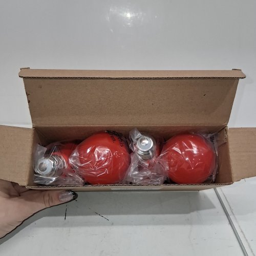 4PK ACADEEP STANDARD BASE LED COLOURFUL LIGHT BULB - 9W - RED image 2