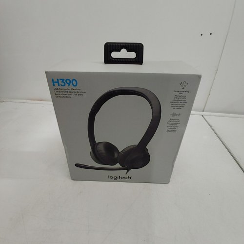 LOGITECH WIRED HEADSET FOR PC/LAPTOP WITH NOISE CANCELLING MICROPHONE - BLACK (MODEL: H390) image 2