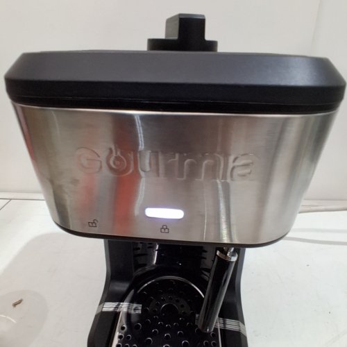 GOURMIA 4-SHOT STEAM ESPRESSO MAKER WITH FROTHING WAND - BLACK/SILVER (MODEL: GCM4210) image 2