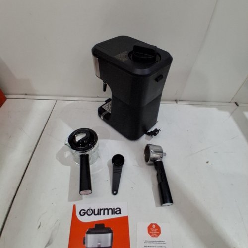GOURMIA 4-SHOT STEAM ESPRESSO MAKER WITH FROTHING WAND - BLACK/SILVER (MODEL: GCM4210) image 5