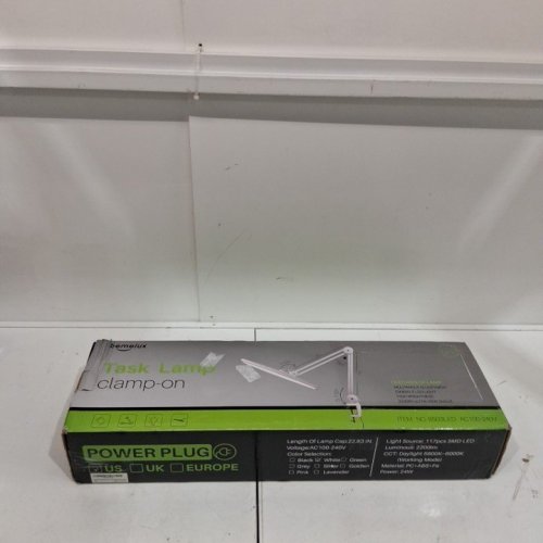 BEMELUX LED TASK LAMP WITH ADJUSTABLE ARM - 4 LEVELS - 2200 LUMENS - 5600K-6500K - BLACK (MODEL: 9503LED) image 4