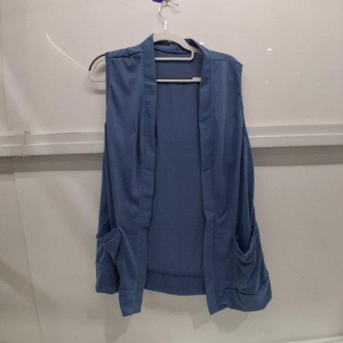 UNISEX VEST with side pockets - 2XL - BLUE image 3