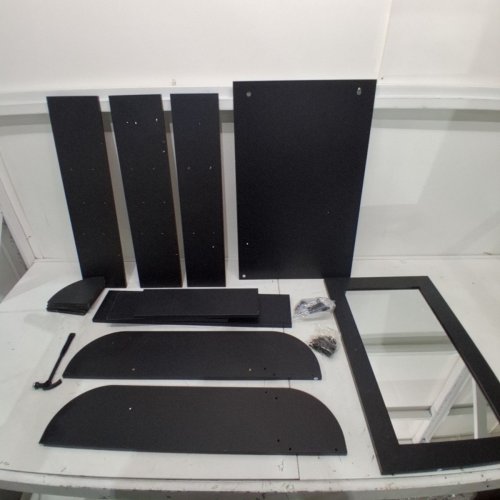 BATHROOM MIRROR CABINET WALL MOUNTED BATHROOM MEDICINE CABINET WITH MIRROR AND 6 OPEN SHELVES 25" X 26" X 6.5" - BLACK (MODEL: SHX-DG2607-X-0-S) image 2