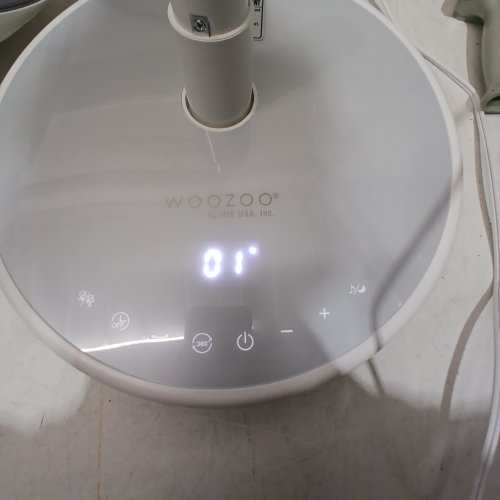 WOOZOO 360° PEDESTAL 12-SPEED AIR CIRCULATOR - ADJUSTABLE HEIGHT 21" TO 40" - WHITE (MODEL: STF-360DC/1747373) image 2
