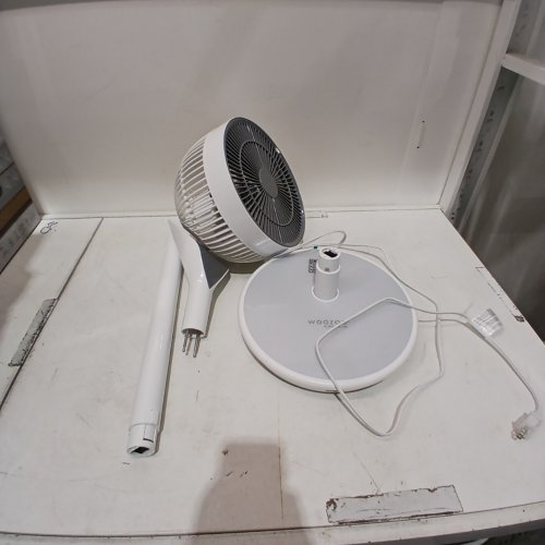 WOOZOO 360° PEDESTAL 12-SPEED AIR CIRCULATOR - ADJUSTABLE HEIGHT 21" TO 40" - WHITE (MODEL: STF-360DC/1747373) image 3