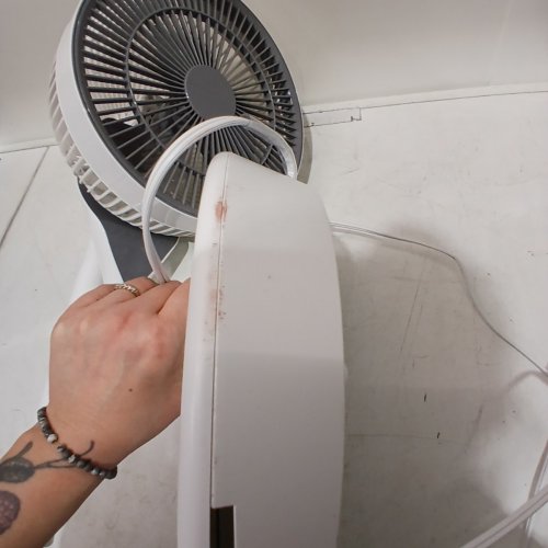 WOOZOO 360° PEDESTAL 12-SPEED AIR CIRCULATOR - ADJUSTABLE HEIGHT 21" TO 40" - WHITE (MODEL: STF-360DC/1747373) image 4