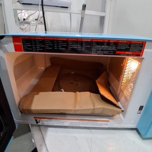 GALANZ RETRO-STYLE DIGITAL MICROWAVE OVEN - 0.7CU.FT - BLUE (MODEL: GLCMKZ07BER07) image 7