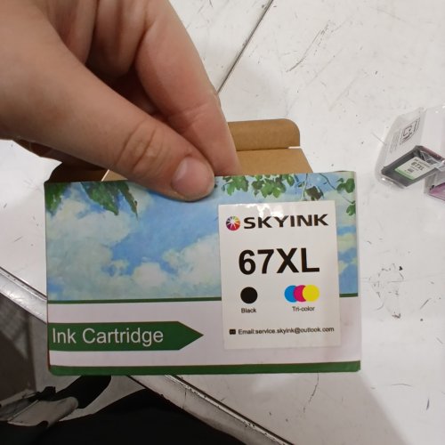 2PC SKYINK INK CARTRIDGE REPLACEMENTS - FOR VARIOUS HP MODELS - BLACK AND TRICOLOR - (MODEL:67XL) image 3