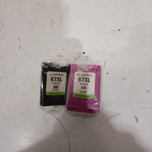 2PC SKYINK INK CARTRIDGE REPLACEMENTS - FOR VARIOUS HP MODELS - BLACK AND TRICOLOR - (MODEL:67XL) image 4